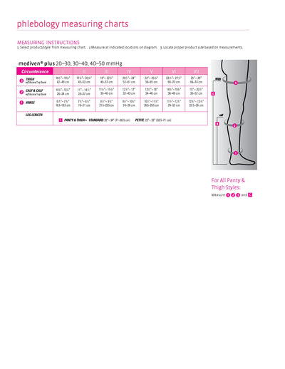 mediven plus, 20-30 mmHg, Thigh High W/ Silicone Top-Band, Closed Toe